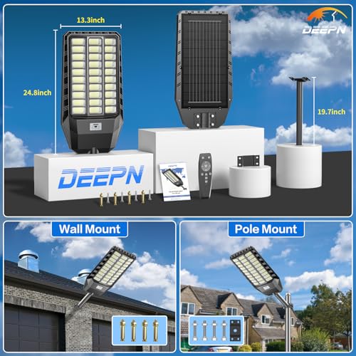 9000W Solar Lights Outdoor with Motion Sensor & Dusk to Dawn