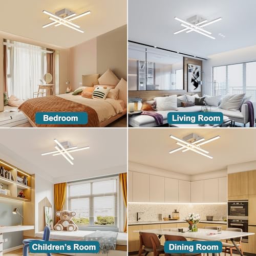 Modern Flush Mount LED Ceiling Light Fixture