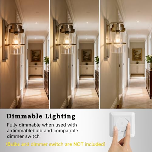 Brushed Nickel Modern Wall Sconces