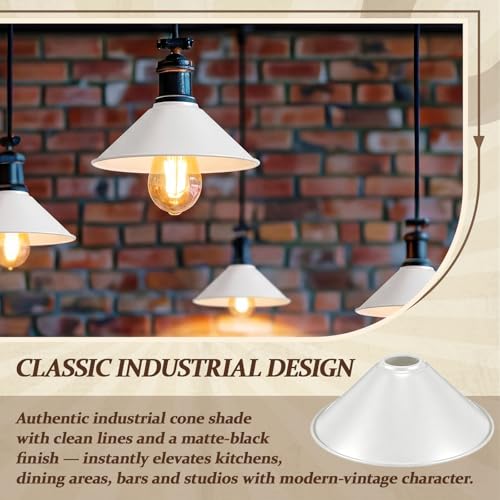 4 Pcs White Dome Lamp Shade Replacement (4 Count)