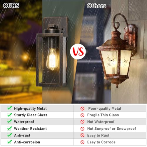 Outdoor Wall Light Fixtures (2 Count)