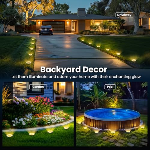 10 Pack Solar Ground Lights Outdoor (10 Count)