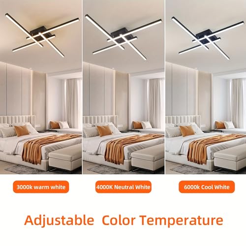 3 Color temperatures Adjustable Flush Mount Ceiling Light