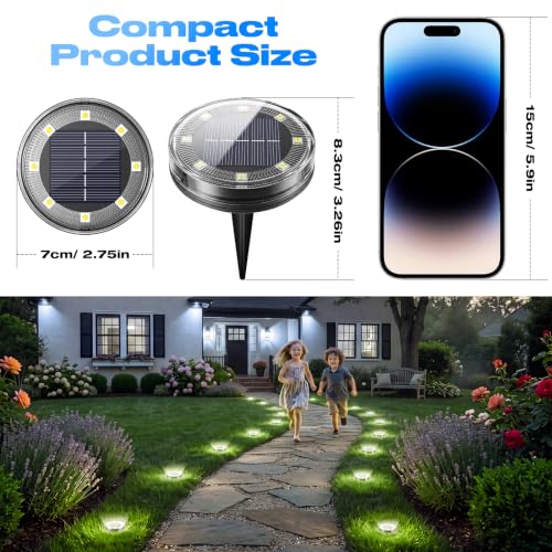 Solar Ground Lights Outdoor Anti
