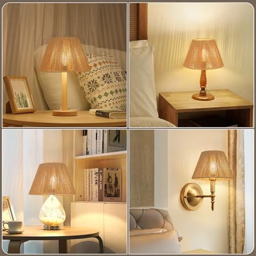 Small Rattan Lamp Shades Set of 2 (2 Count)