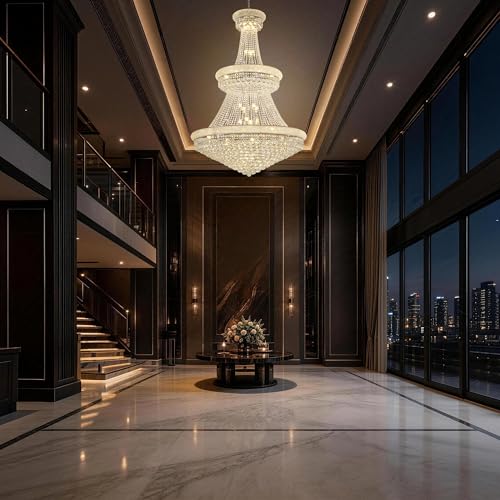 36 Lights High Ceiling Chandelier