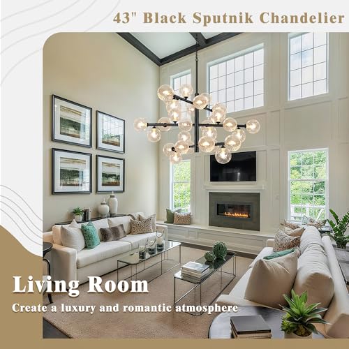 Black Sputnik Chandelier