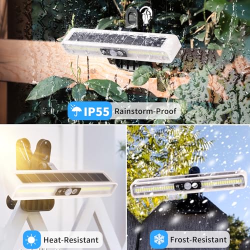 Clip On Solar Lights Outdoor with PIR Motion Sensor (2 Count)