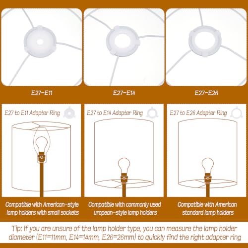 Set of 3 Beige Linen Drum Lampshades (3 Count)