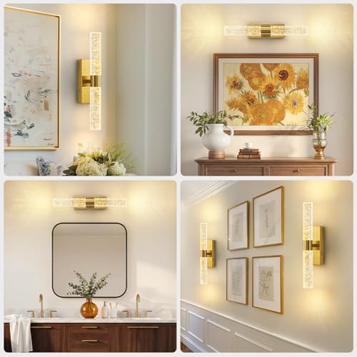 Battery Operated Wall Sconces Set of 2