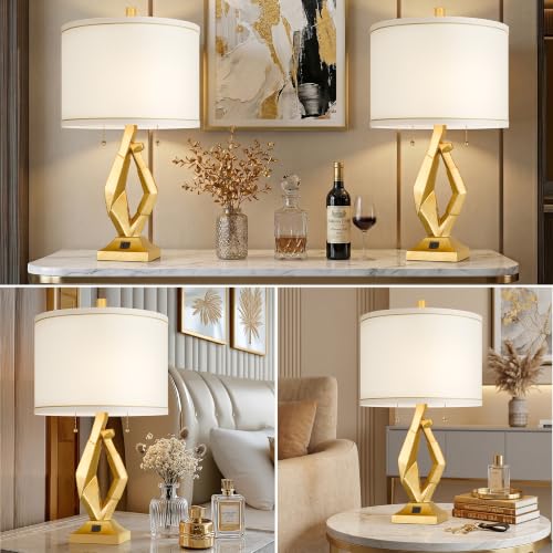 24.5" Gold Lamps Set of 2 (2 Count)