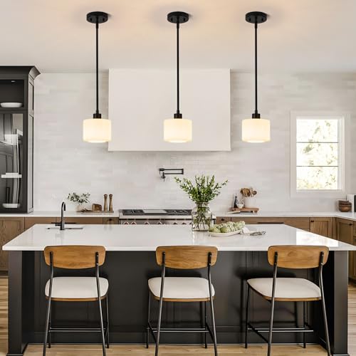 Milk Glass Pendant Lights Kitchen Island