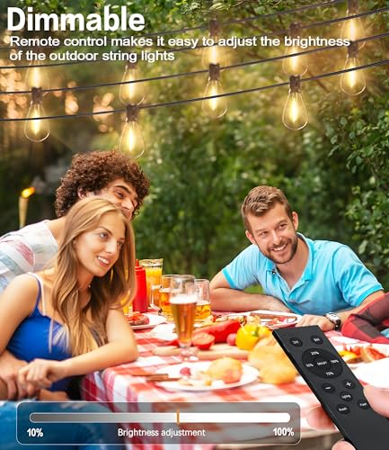 200FT LED Outdoor String Lights with Remote (200 Foot)