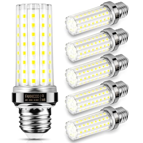 LED Light Bulb 6pcs 150W Equivalent 2500Lumen 6500K Cool Daylight White 20W LED Corn Light Bulb E26 (6 Count)