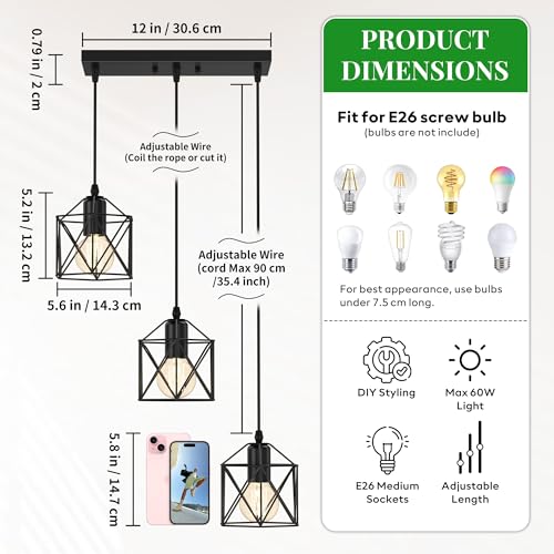 3 Light Pendant Lighting