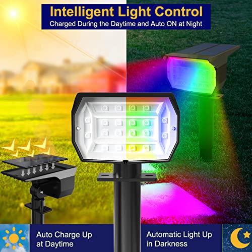Solar Spot Lights Outdoor Color Changing