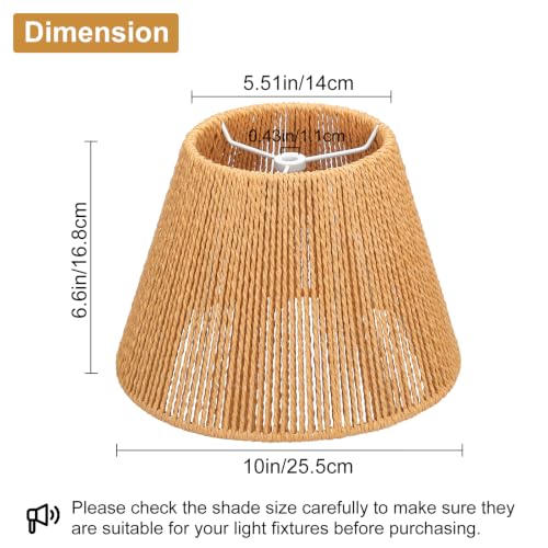 Small Rattan Lamp Shades Set of 2 (2 Count)