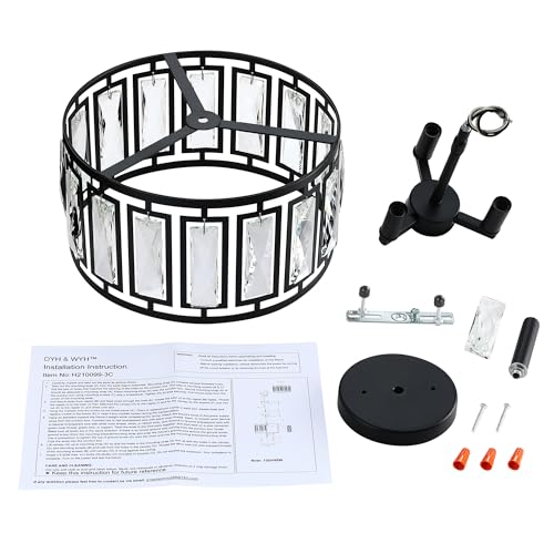 Modern Crystal Semi Flush Mount Ceiling Light Black Ceiling Light Fixtures