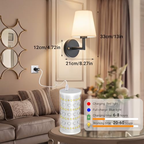 Battery Operated Wall Sconce (2 Count)
