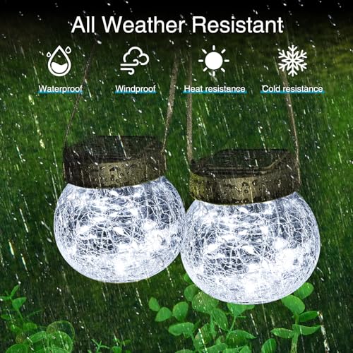 Solar Lanterns Outdoor Waterproof 6 Pack (6 Count)