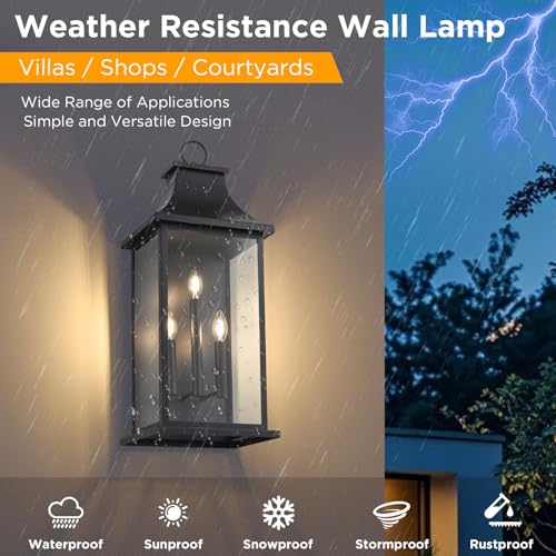 1 Pack 28'' Extra Large Outdoor Wall Lights