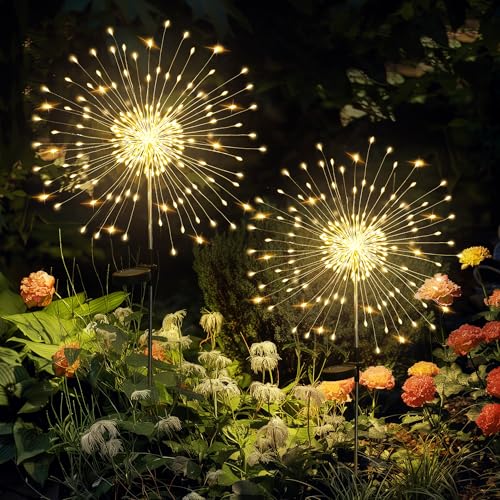 2 Pack Solar Firework Lights Outdoor (2 Count)