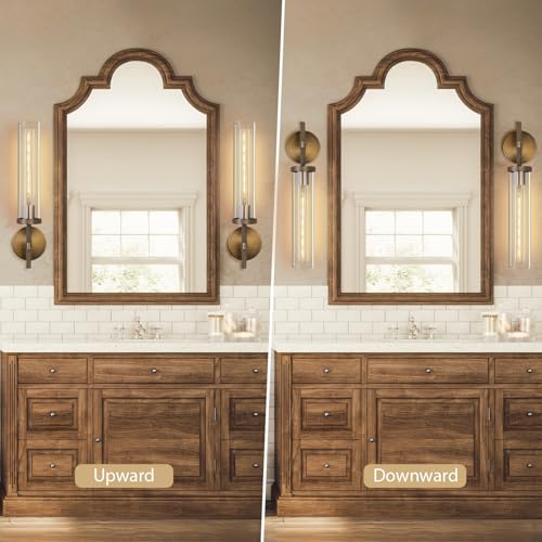 Brass Wall Sconces Set of 3