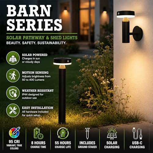 Solar Wall Lights (2 Count)