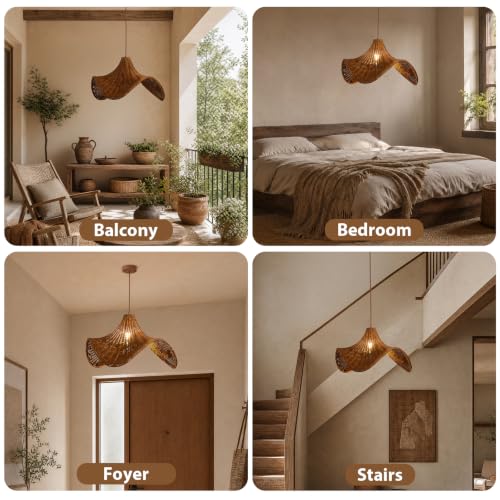 Hand Woven Rattan Pendant Light