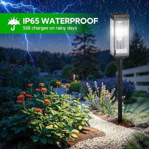 Solar Pathway Lights Outdoor (4 Count)