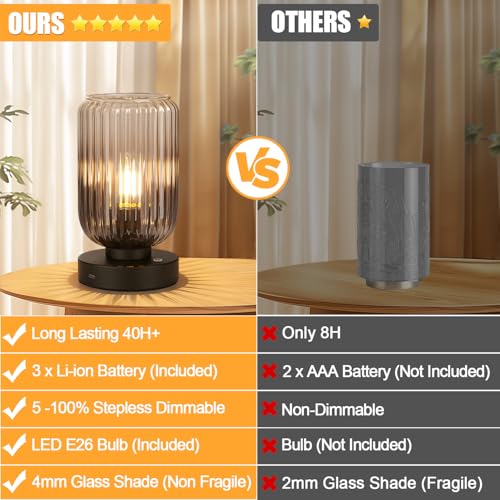 Cordless Table Lamp for Bedroom