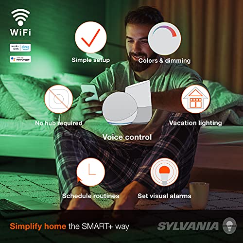 SYLVANIA Wifi LED Smart Light Bulb (4 Count)