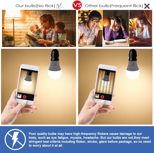 12 Pack A19 LED Light Bulbs (12 Count)