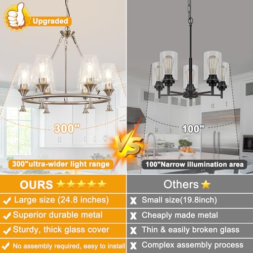 25" Modern Chandelier for Dining Room