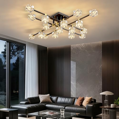 Crystal Sputnik Ceiling Light Fixture