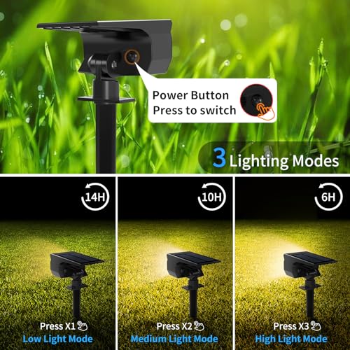 Solar Spot Lights Outdoor 6 Pack (6 Count)