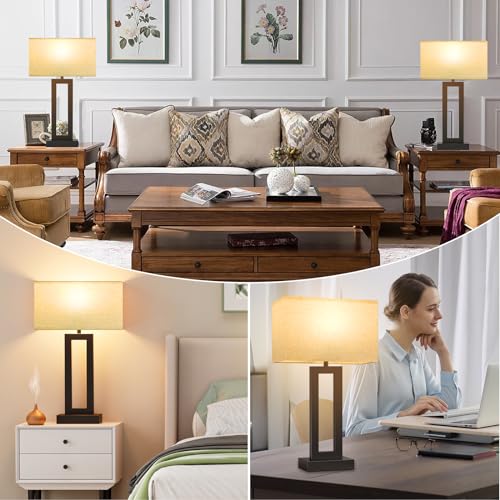 22" Tall Living Room Lamps for Night Stands (2 Count)