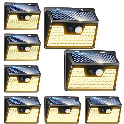 Solar Lights Outdoor Waterproof [8 Pack (8 Count)