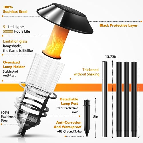 Solar Outdoor Lights (4 Count)