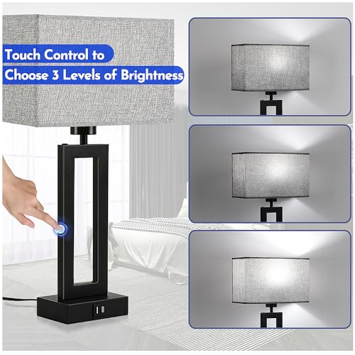 Modern Nightstand Lamps Set of 2 (2 Count)