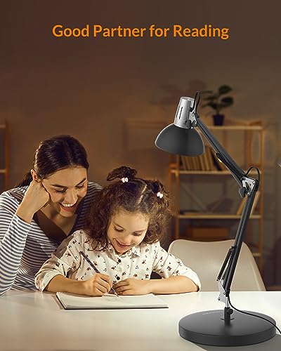 Metal Adjustable Desk Lamp with Clamp