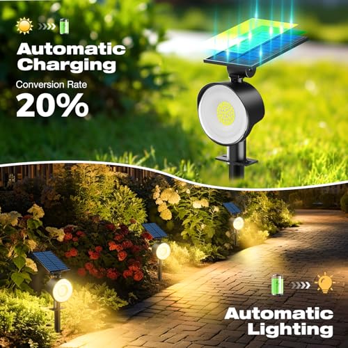 Solar Spot Lights Outdoor Waterproof (6 Count)