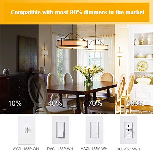 LED Edison Bulb Dimmable 12W 3000K Soft White 1200LM (2 Count)
