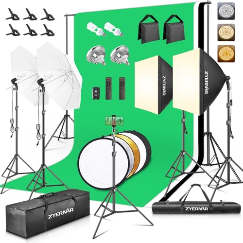 Photography Lighting kit with Backdrops