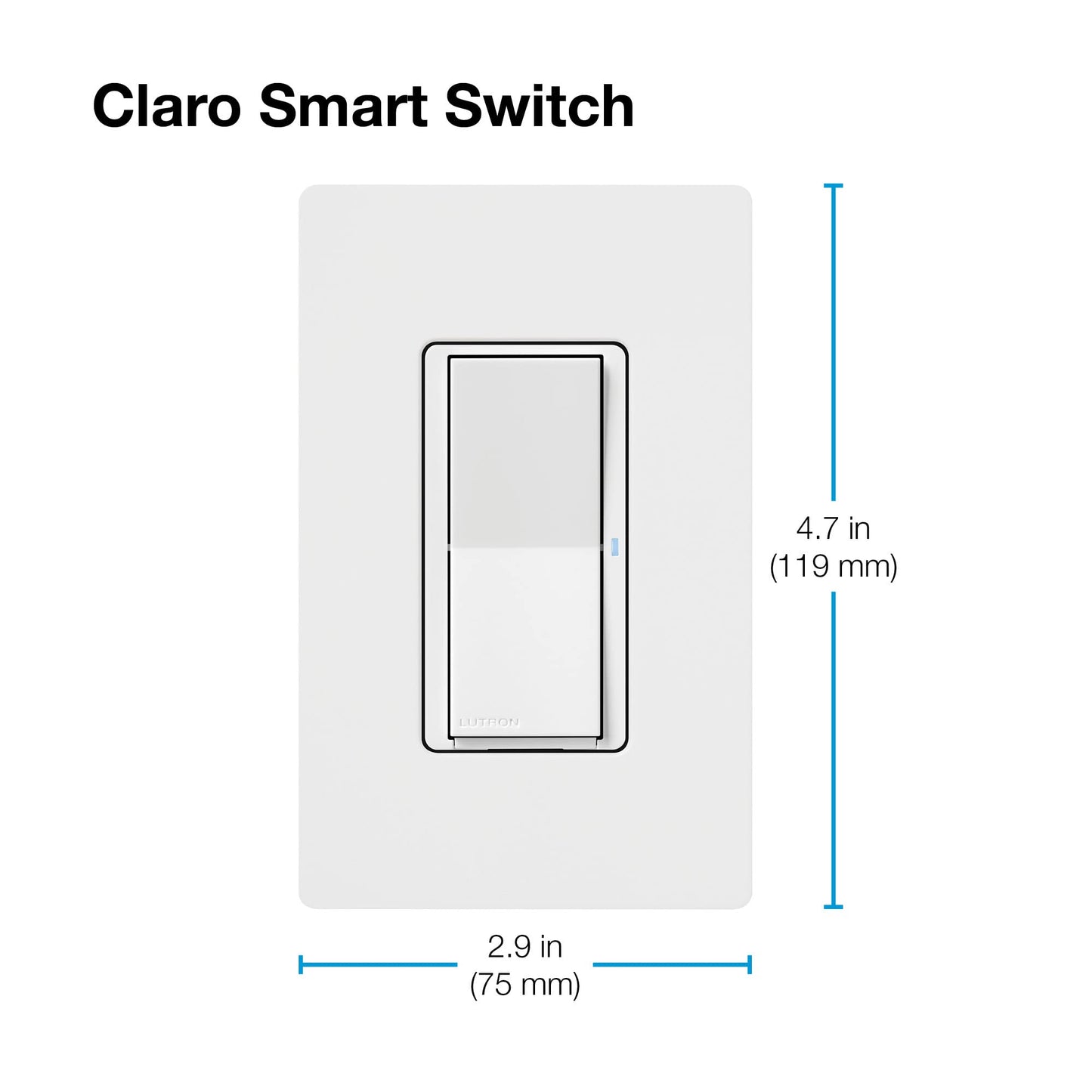 Caseta Claro Smart Switch for Lighting and Fans