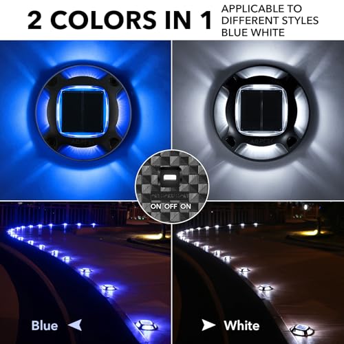 Solar Driveway Lights Outdoor 4 Pack (4 Count)