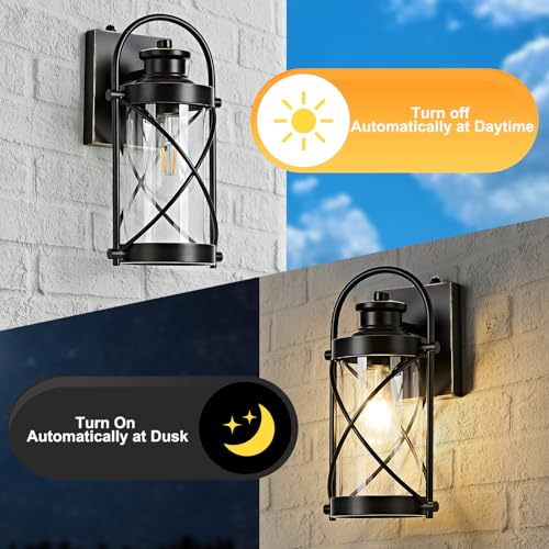 Dusk to Dawn Outdoor Wall Lights Fixtures