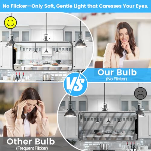 A19 LED Light Bulbs Dimmable (8 Count)