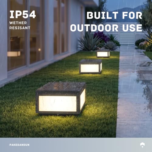 3000K Solar Pillar Lights 12X12