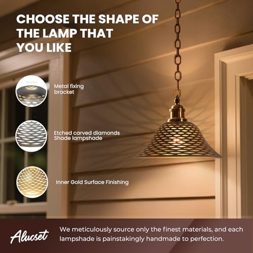 Bronze Gold Floor Lamp Shade Replacement for 12.2'' Bottom